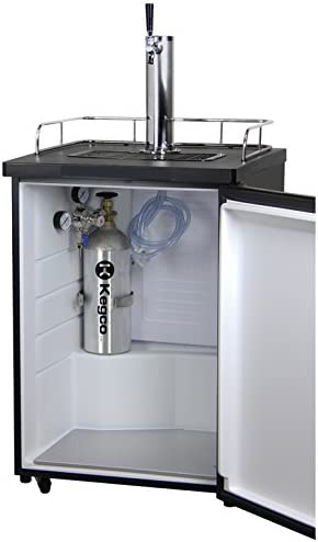 Kegco HBK209S-1 Homebrew Kegerator: efficient, stylish and includes complete keg tapping kit.