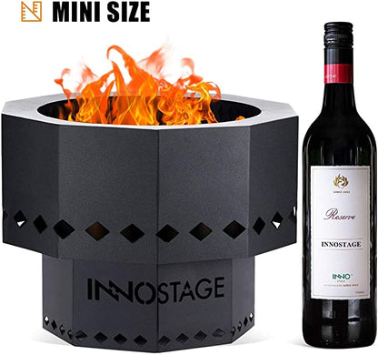 Efficient and smokeless campfire with a practical two-tier design. Portable and easy-to-use, with no assembly required. Includes carrying bag.