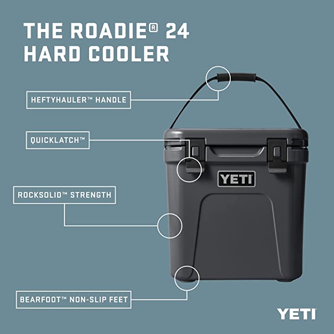 Shop the Roadie 24 Cooler - 10% lighter, 20% more capacity, 30% better thermal performance. Perfect for on-the-go adventures!