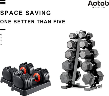 Transform Your Home Gym with AOTOB Adjustable Dumbbell Set