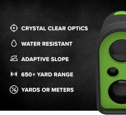 Precision Pro NX7 Golf Rangefinder with Slope, Laser Golf Range Finder, 600 Yard Range
