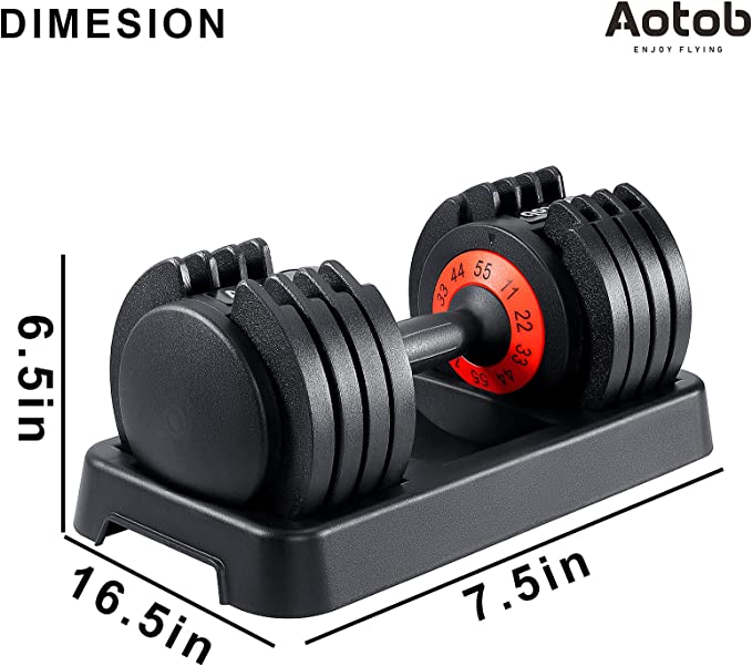 Transform Your Home Gym with AOTOB Adjustable Dumbbell Set