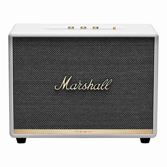 The Marshall Woburn II speaker delivers powerful sound with Bluetooth 5.0, fine-tuning controls, and classic design. Perfect for music enthusiasts.